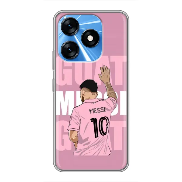Чохол з малюнком «GOAT MESSI» для TECNO Spark 10 Чохол з малюнком «GOAT MESSI» для TECNO Spark 10