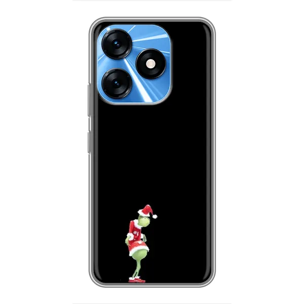 Чехол с рисунком «Гринч на чорном» для TECNO Spark 10 Чехол с рисунком «Гринч на чорном» для TECNO Spark 10