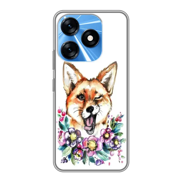 Чехол с рисунком «Хитрая лиса» для TECNO Spark 10 Чехол с рисунком «Хитрая лиса» для TECNO Spark 10
