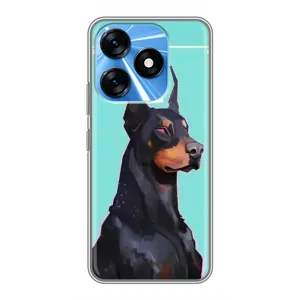 Чохол ДОБЕРМАН для TECNO Spark 10 (Король доберман)