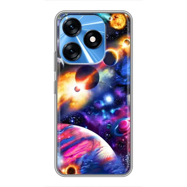 Чехол с рисунком «Космический мир» для TECNO Spark 10