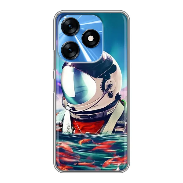 Чехол с рисунком «Космонавт в воде» для TECNO Spark 10 Чехол с рисунком «Космонавт в воде» для TECNO Spark 10