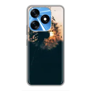 Силіконовий Чохол з кульбабками на TECNO Spark 10 (Гарна кульбабка)