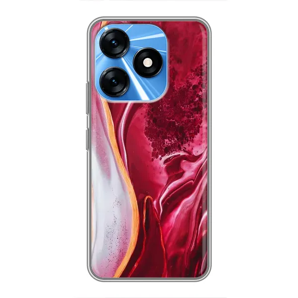 Чехол с рисунком «Красный мрамор» для TECNO Spark 10 Чехол с рисунком «Красный мрамор» для TECNO Spark 10