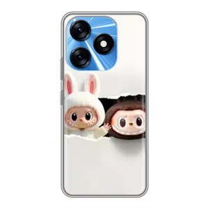 Чехол с принтом Лабубу для TECNO Spark 10 (Фигурки Labubu)