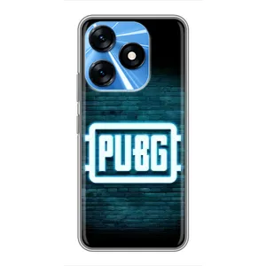 Чохол (TPU) з картинкою "Лого Пабг" на Техно Спарк 10 (Лого PUBG)