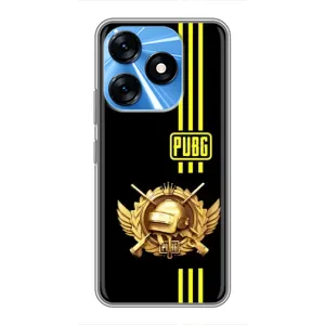 Чохол (TPU) з картинкою "Лого Пабг" на Техно Спарк 10 (Логотип PUPG)