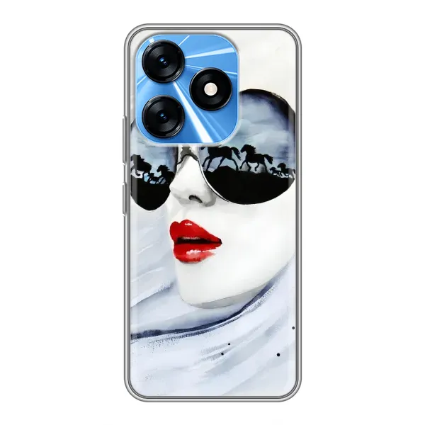 Чехол с рисунком «Любительница коней» для TECNO Spark 10 Чехол с рисунком «Любительница коней» для TECNO Spark 10