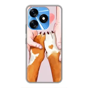 Чехол (ТПУ) Милые собачки для TECNO Spark 10