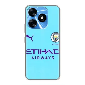 Силиконовые Чехлы принт Футбол на TECNO Spark 10 (Man City)