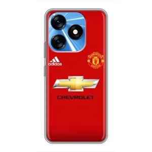 Силиконовые Чехлы принт Футбол на TECNO Spark 10 (Man United)