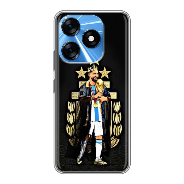 Чехол с рисунком «Месси король» для TECNO Spark 10 Чехол с рисунком «Месси король» для TECNO Spark 10