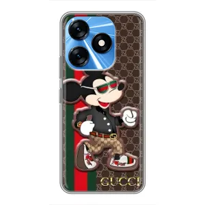 Чехлы Бренд GUCCI для TECNO Spark 10 (Маус Гуччи)