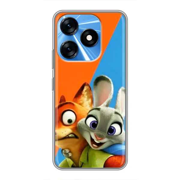 Чехол с рисунком «Ник и Хопс» для TECNO Spark 10 Чехол с рисунком «Ник и Хопс» для TECNO Spark 10