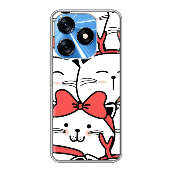 Чехол с рисунком «Новогодние котики» для TECNO Spark 10 Чехол с рисунком «Новогодние котики» для TECNO Spark 10
