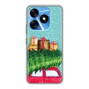 Чехол Новогодняя Елка на TECNO Spark 10 (Новогодние подарки)