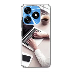 Силиконовый бампер (Работники) на TECNO Spark 10 (Офисный работник)