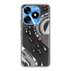 Чехол фильм Формула 1 для TECNO Spark 10 (Гонки ф1)