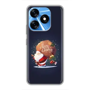Чехол Санта Клаус для TECNO Spark 10 (Подарки от Санты)