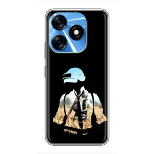 Чохол з картинкою "Герой Pubg" на TECNO Spark 10 (Пубг мен)
