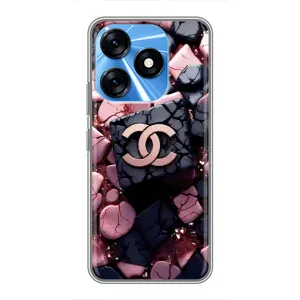 Чохол (Dior, Prada, YSL, Chanel) для TECNO Spark 10 (Шанель)