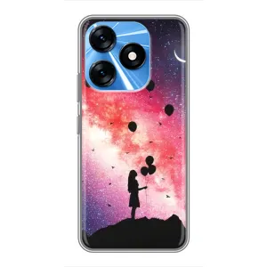 Силиконовые Чехлы Любимому человеку для TECNO Spark 10 (Шарики в небе)