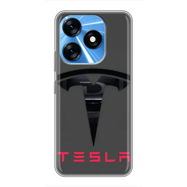 Чехол с рисунком «Logo TESLA» для TECNO Spark 10 Чехол с рисунком «Logo TESLA» для TECNO Spark 10