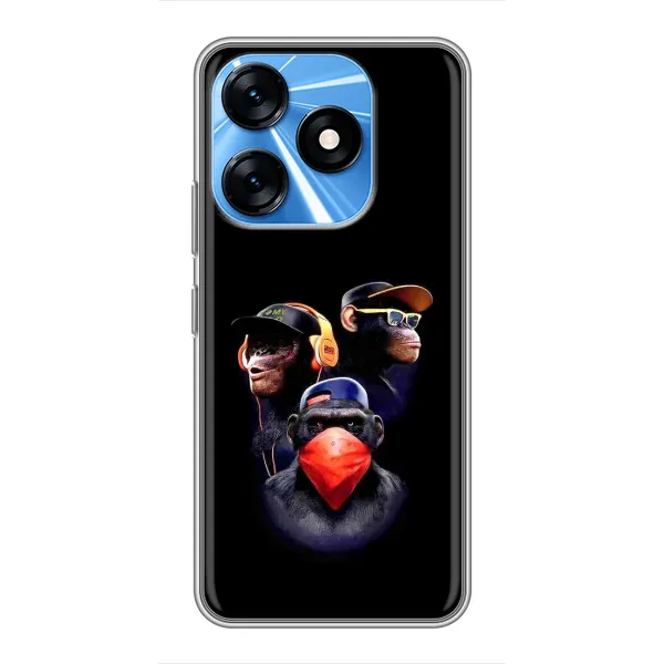 Чехол с рисунком «Три обезьяны» для TECNO Spark 10 Чехол с рисунком «Три обезьяны» для TECNO Spark 10