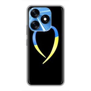 Силиконовый Чехол на TECNO Spark 10 (Я-Украина) (Украинское сердце)