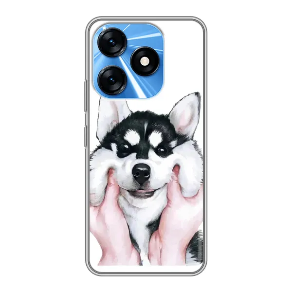 Чехол с рисунком «Собака Хаски» для TECNO Spark 10 Чехол с рисунком «Собака Хаски» для TECNO Spark 10