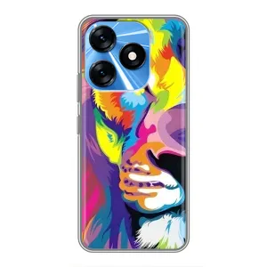 Чохол з картинкою на TECNO Spark 10 (Яскравий Лев)