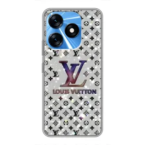 Чехол Стиль Louis Vuitton на TECNO Spark 10 (Яркий LV)