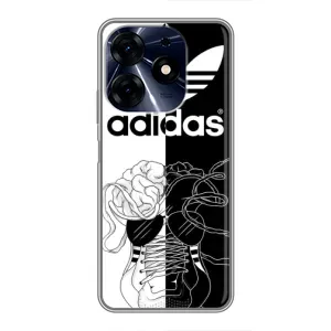 Чехол в стиле "Адидас" для Техно Спарк 10с (Adidas шнурки)