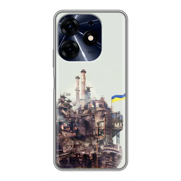 Чехол с рисунком «Азовсталь» для TECNO Spark 10c Чехол с рисунком «Азовсталь» для TECNO Spark 10c