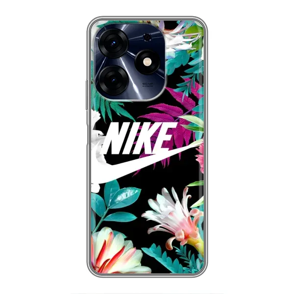 Чехол с рисунком «Цветочный Nike» для TECNO Spark 10c Чехол с рисунком «Цветочный Nike» для TECNO Spark 10c