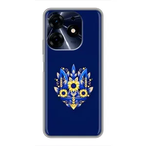 Чехол Укр Символика для TECNO Spark 10c (Цветущий Герб)