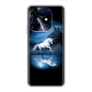 Чехол Unicorn на TECNO Spark 10c (Единорог)