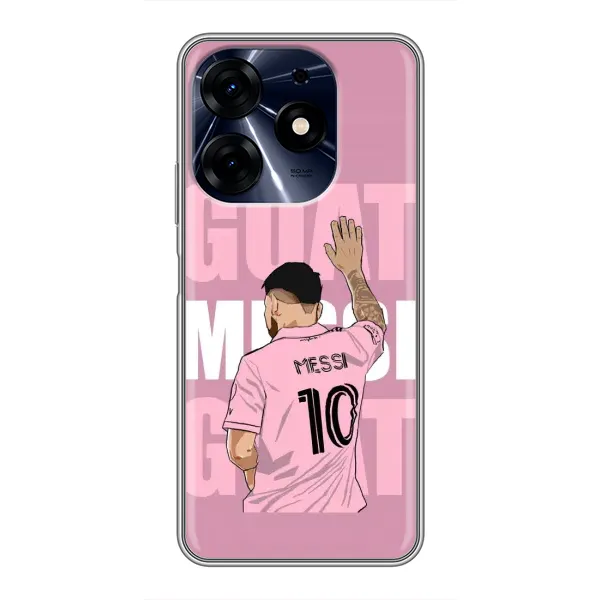 Чехол с рисунком «GOAT MESSI» для TECNO Spark 10c Чехол с рисунком «GOAT MESSI» для TECNO Spark 10c