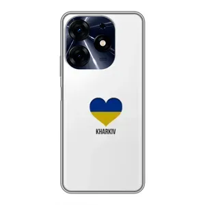 Чехлы силиконовые (Город Харьков) на Техно Спарк 10с (Kharkiv)