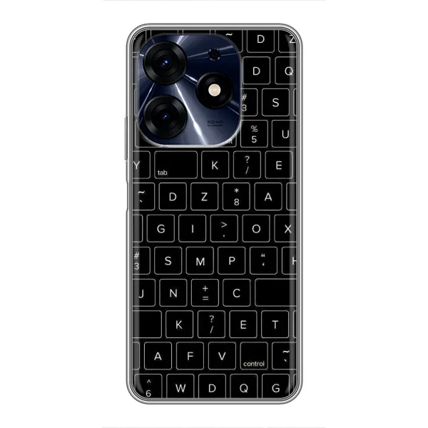 Чехол с рисунком «Клавиатура» для TECNO Spark 10c Чехол с рисунком «Клавиатура» для TECNO Spark 10c
