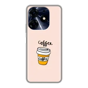 Чехол с изображением вкусной еды для TECNO Spark 10c (Кружка кофе)