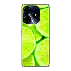 Чехол с изображением вкусной еды для TECNO Spark 10c (Лайм)