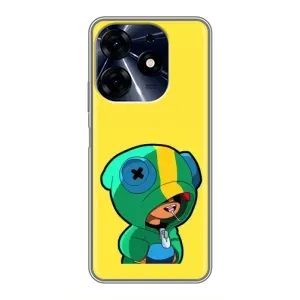 Чохол Бравл Старс для TECNO Spark 10c (Леон (LEON))