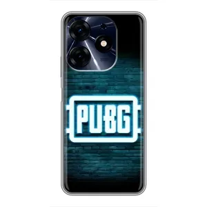 Чохол (TPU) з картинкою "Лого Пабг" на Техно Спарк 10с (Лого PUBG)