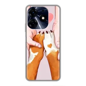 Чехол (ТПУ) Милые собачки для TECNO Spark 10c (Любовь к собакам)
