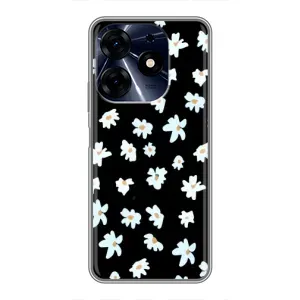 Чехол с ромашками на TECNO Spark 10c (Маленькие ромашки)