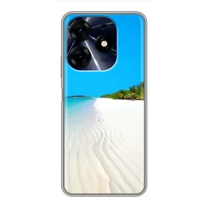 Летний Чехол на TECNO Spark 10c (Море песок)