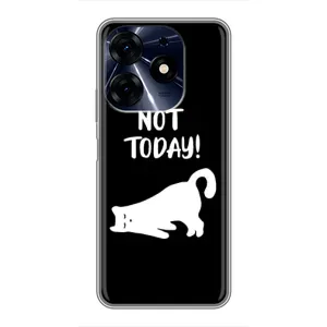 Бампер с изображением Котиков для Техно Спарк 10с (Not Today)