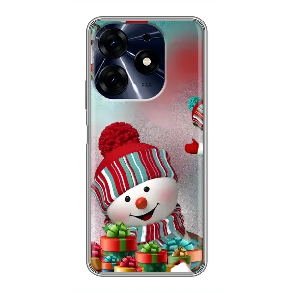 Чехол с рисунком «Снеговик в шапке» для TECNO Spark 10c Чехол с рисунком «Снеговик в шапке» для TECNO Spark 10c