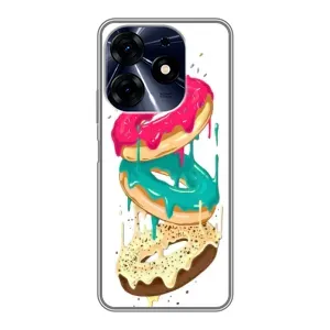 Чехол с изображением вкусной еды для TECNO Spark 10c (Сочные пончики)